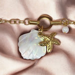 Bracelet charms coquillage & étoile