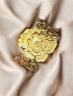 Bracelet manchette fleur